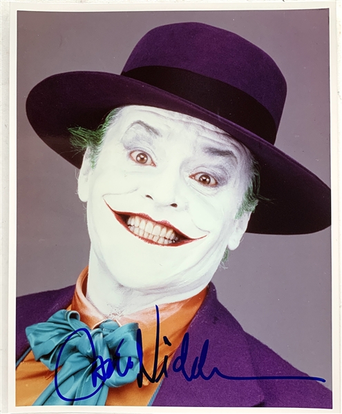Jack Nicholson Superb Signed 8" x 10" Color Photo as "The Joker" (Beckett/BAS LOA)