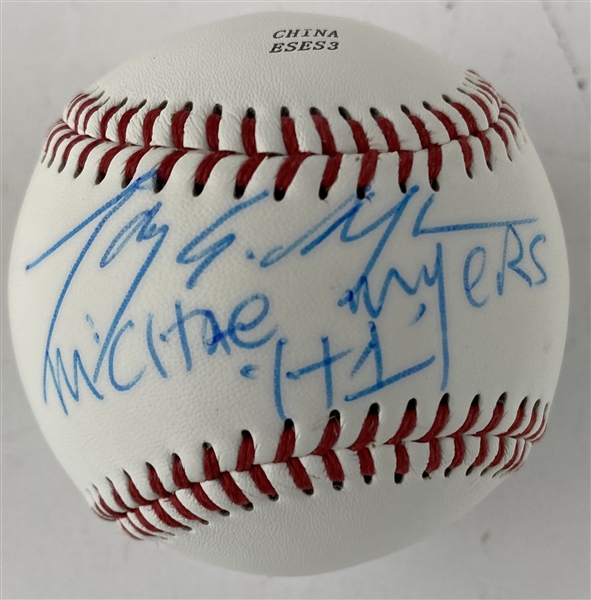 Tony Moran Signed & Inscribed "Michael Myers: H1" Baseball (Beckett/BAS Guaranteed) 