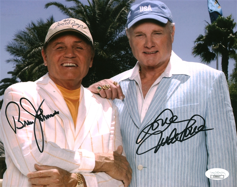The Beach Boys: Mike Love and Bruce Johnston Signed 8" x 10" Color Photo (JSA)