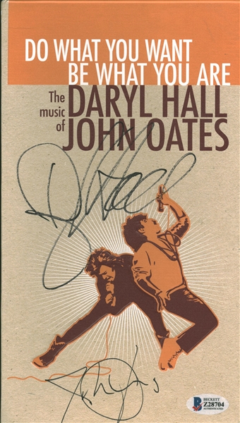 Lot of 2: Darryl Hall & John Oates Signed CD Box Set Cover and a Single Signed Album by Oates (Beckett/BAS)