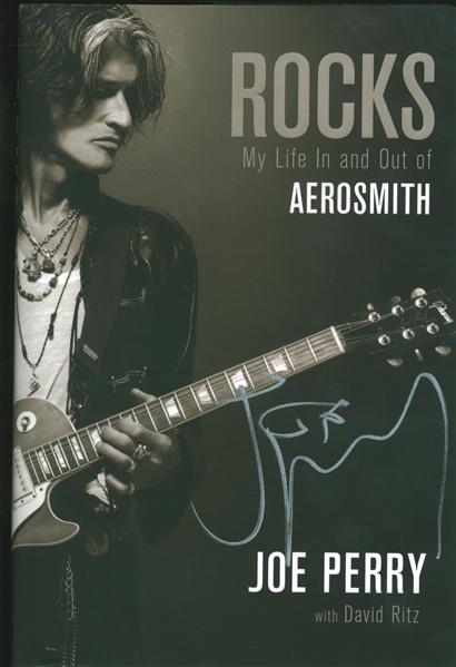 Joe Perry signed First Edition "Rocks: My Life In and Out of Aerosmith" Novel (Beckett/BAS Guaranteed)