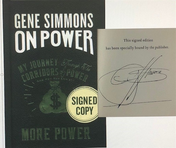 Rocker Stories:  Lot of Two (2) Incredible Hardcover books from Gene Simmons (On Power)  and George Clinton (Brothers be Like...) (Beckett/BAS Guaranteed)