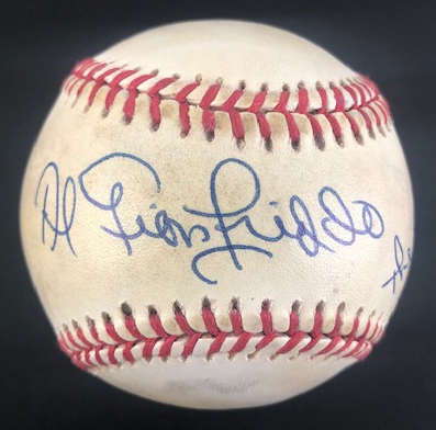 Al Gionfrida Signed Baseball w/ Inscription "The Catch off Joe D. 1947 World Series" (PSA) 