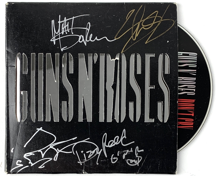 Guns N Roses Group Signed CD Single for "You Could be Mine" (4 Sigs)(Beckett/BAS Guaranteed)