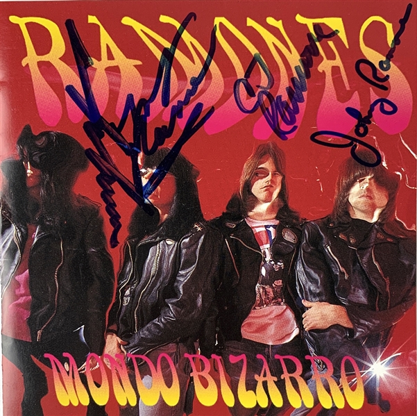 The Ramones Group Signed "Mondo Bizarro" CD (Beckett/BAS Guaranteed)