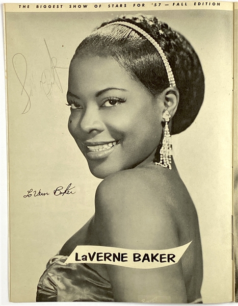LaVerne Baker “Biggest Show of Stars For 57” Signed Program (Beckett Guaranteed)