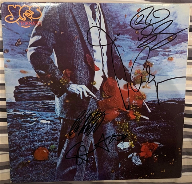 YES Group Signed “Tormato” Record Album (5 Sigs) (BAS Guaranteed)