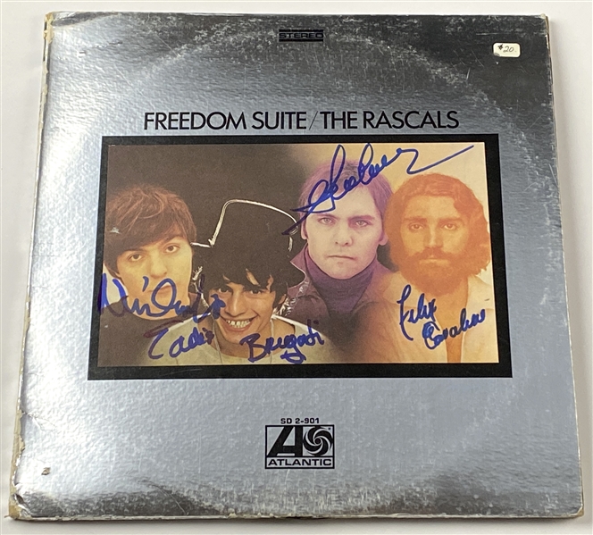 The Rascals In-Person Group Signed “Freedom Suite” Record Album (4 Sigs) (John Brennan Collection) (BAS Guaranteed)
