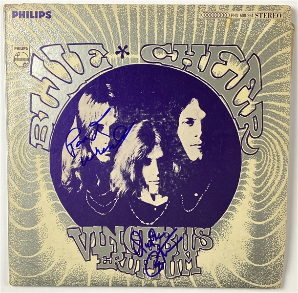 Blue Cheer: Paul Whaley & Dickie Peterson In-Person Dual-Signed “Vincebus Eruption” Album Record (2 Sigs) (John Brennan Collection) (BAS Guaranteed)