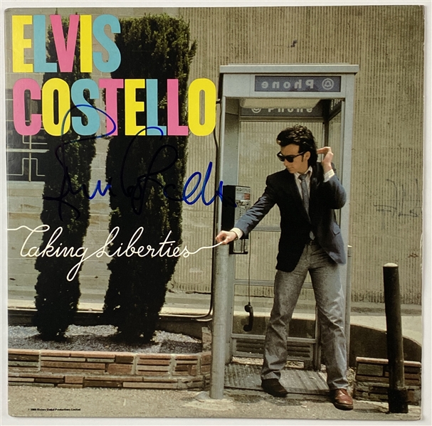 Elvis Costello In-Person Signed “Taking Liberties” Album Record (John Brennan Collection) (BAS Guaranteed)