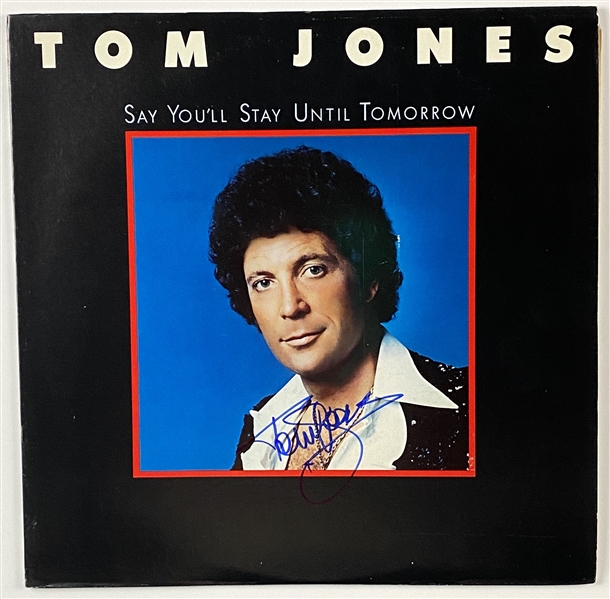 Tom Jones In-Person Signed “Say You’ll Stay Until Tomorrow” Album Record (John Brennan Collection) (BAS Guaranteed)