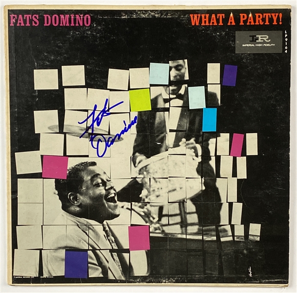 Fats Domino In-Person Signed “What a Party!” Album Record (John Brennan Collection) (BAS Guaranteed)