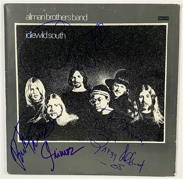 Allman Brothers In-Person Group Signed “Idlewild South” Album Record (4 Sigs) (John Brennan Collection) (BAS Guaranteed)