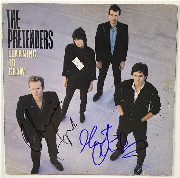 The Pretenders: Hynde & Chambers In-Person Signed “Learning to Crawl” Album Record (2 Sig) (John Brennan Collection) (BAS Guaranteed)