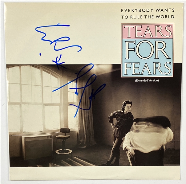 Tears for Fears In-Person Group Signed “Everybody Wants to Rule the World” 12” Single Record (2 Sigs) (John Brennan Collection) (BAS Guaranteed)
