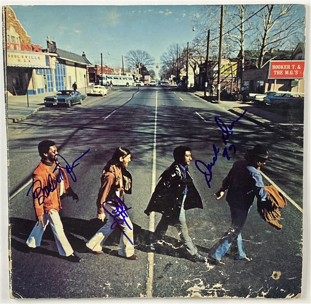 Booker T. & The M.G.’s In-Person Group Signed “McLemore Avenue” Record Album (3 Sigs) (John Brennan Collection) (BAS Guaranteed)