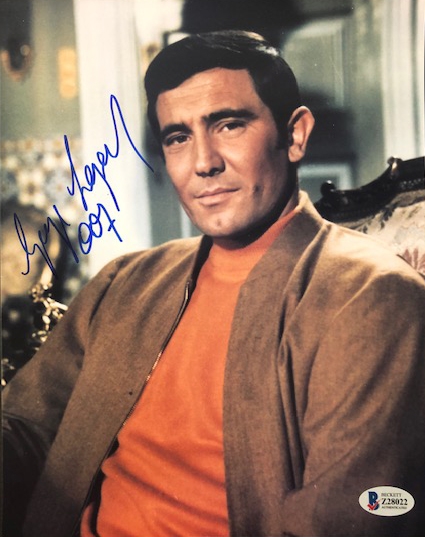 James Bond: George Lazenby Signed Photo 8.5” x 10” (BAS Authentication)