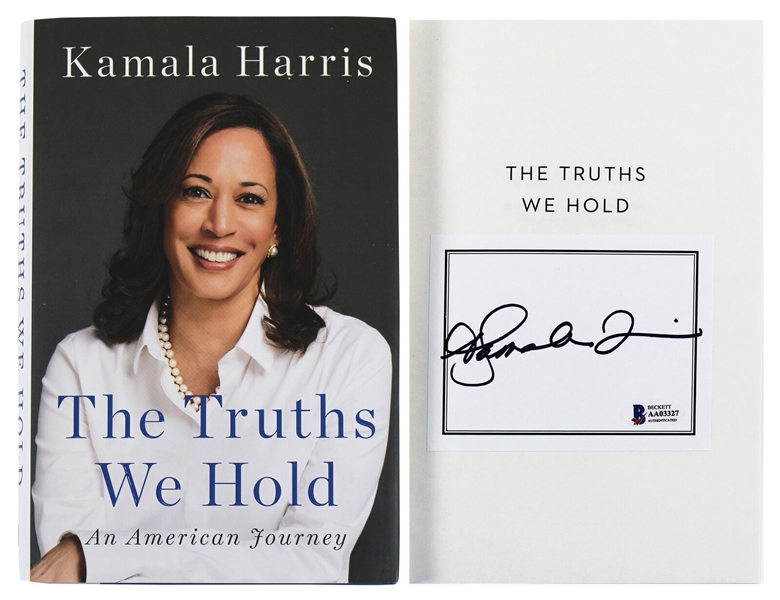 Kamala Harris Signed "The Truths We Hold" Hardcover Book (Beckett/BAS LOA)