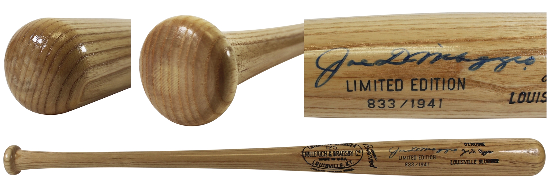 Joe DiMaggio Signed Limited Edition Louisville Slugger Personal Model Bat (PSA/DNA)