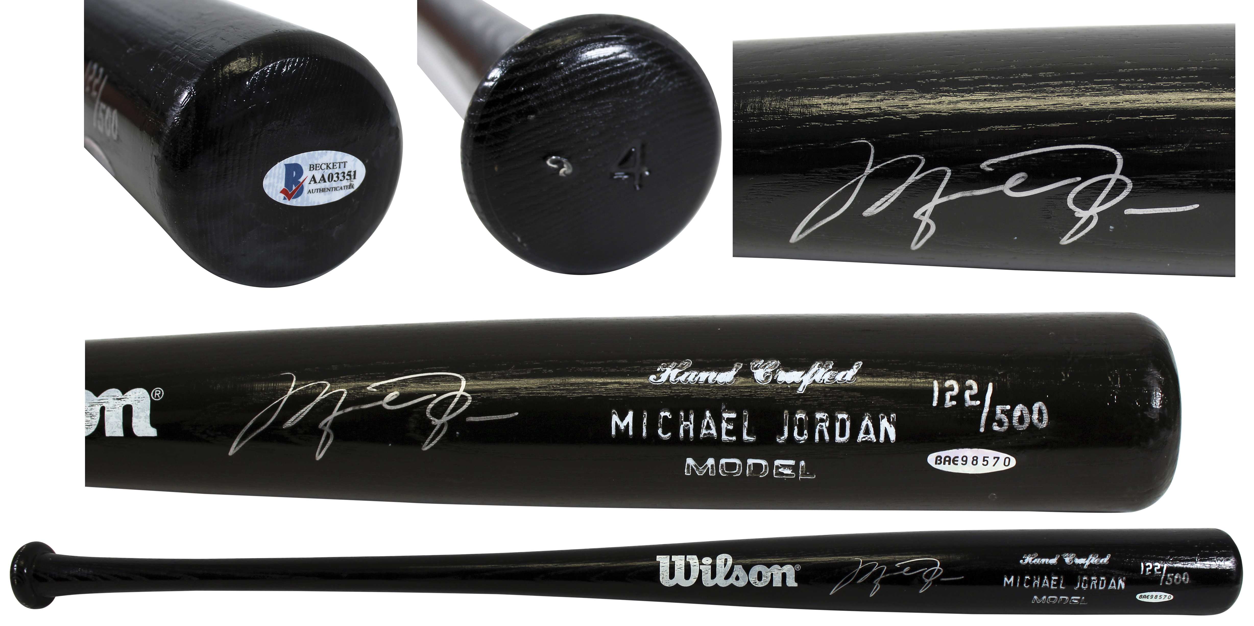 Lot Detail - Michael Jordan Signed Chicago White Sox Black