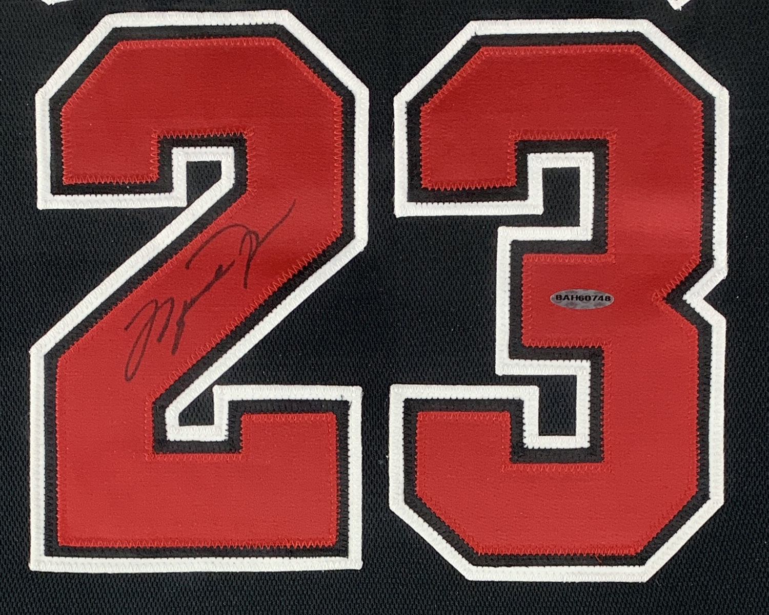 Lot Detail - Michael Jordan Signed Chicago Bulls Alternate Black Jersey ...