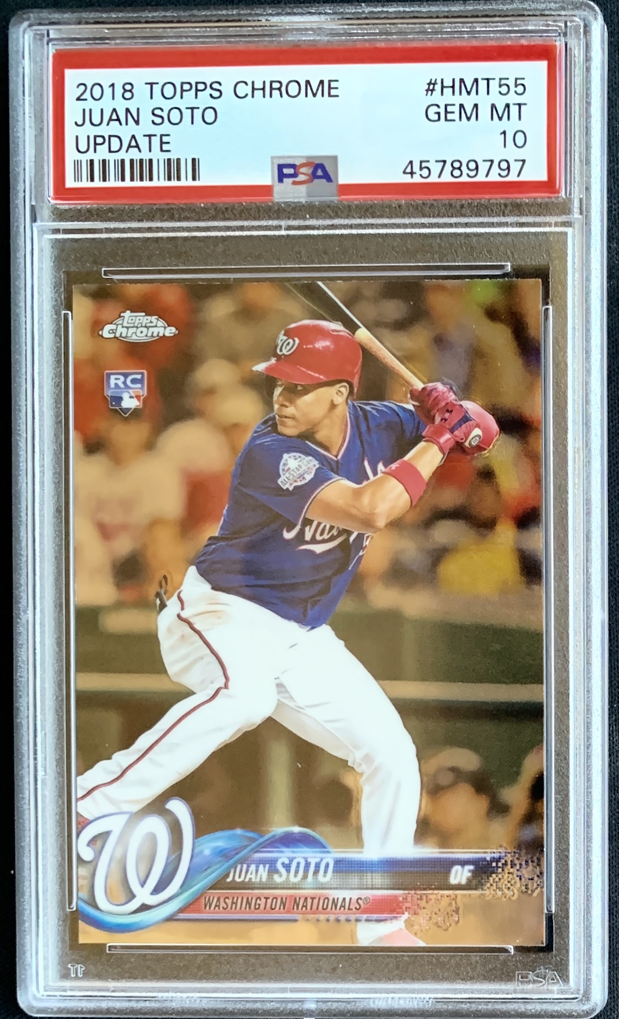 Lot Detail 2018 Juan Soto Topps Chrome Update Rookie Card HMT55