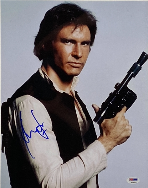 Star Wars: Harrison Ford “Han Solo” Oversized Signed “A New Hope” 11” x 14” Photograph (PSA/DNA Graded GEM MINT 10 Autograph) (Beckett/BAS Guaranteed)