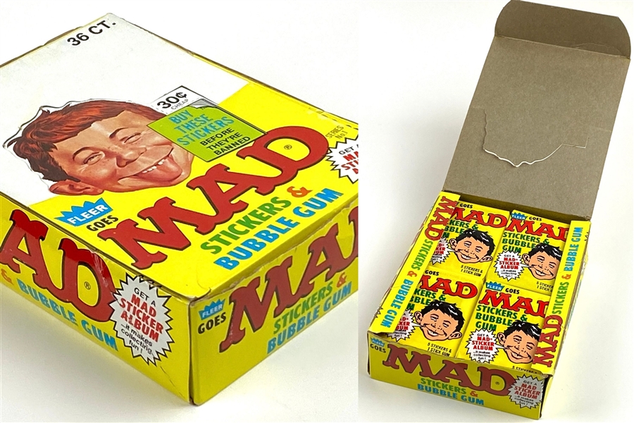 Fleer 1983 Mad Stickers Wax Box (With 36 Unopened Packs) 