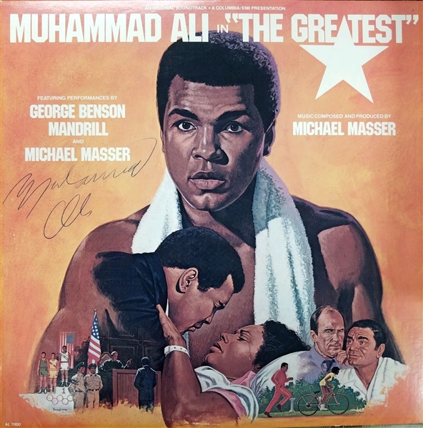 Muhammad Ali Vintage Signed “The Greatest ” Movie Soundtrack Album Record (JSA LOA)