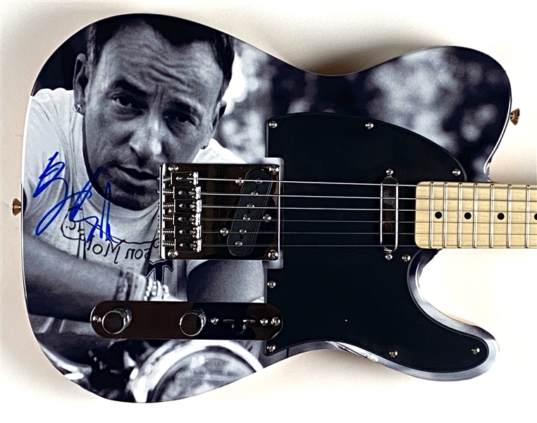 Bruce Springsteen Signed Fender Squier Telecaster Guitar With Custom Artwork (Beckett/BAS Guaranteed) 