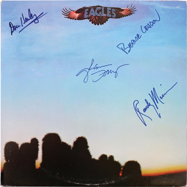 The Eagles Group Signed Self-Titled Debut Album w/Henley, Frey, Meisner & Leadon (JSA LOA)