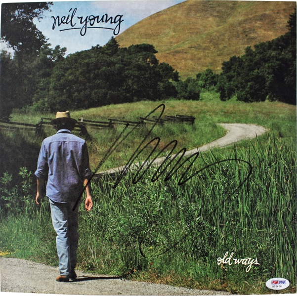 Neil Young In-Person Signed "Old Ways" Record Album (PSA/DNA)