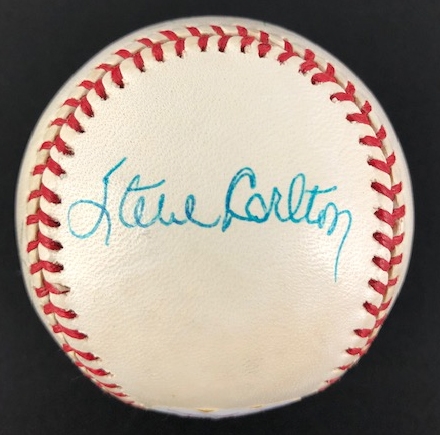 Baseball Greats: Willie Stargell, Steve Carlton, John Montefusco, and Maury Wills Signed ONL Baseball (JSA)