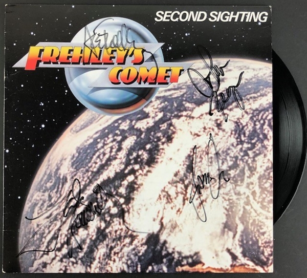 Ace Frehley Band signed "Frehleys Comet: Second Sighting" Album. Signatures Include Frehley, Regan, Howarth, and Oldaker. (Beckett/BAS Guaranteed)