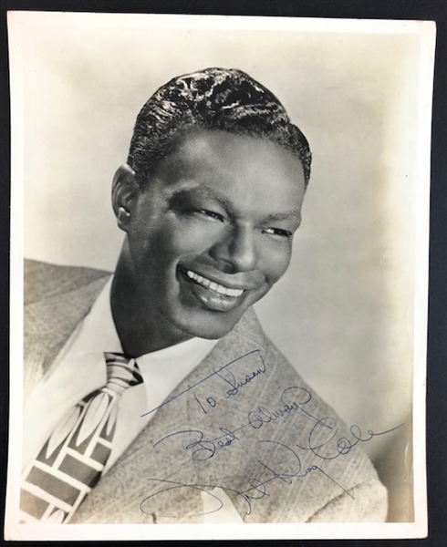 American Actor and Jazz Singer Nat King Cole Signed 8" x 10" Photograph w/ Inscription (PSA/DNA)