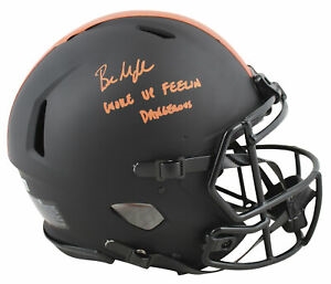 Baker Mayfield Signed Browns Eclipse Proline Model Helmet with "Feeling Dangerous" Insc. (Beckett/BAS COA)