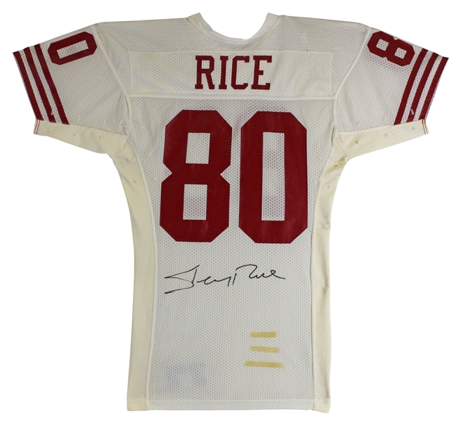 Jerry Rice Game Worn & Signed 1988-89 49ers Jersey (Beckett/BAS & Sports Investors LOAs)