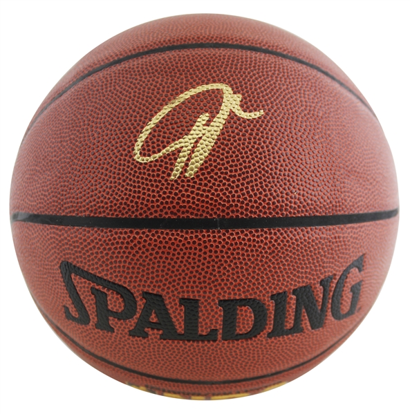 Giannis Antetokounmpo Signed Spalding I/O Basketball (Beckett/BAS COA)