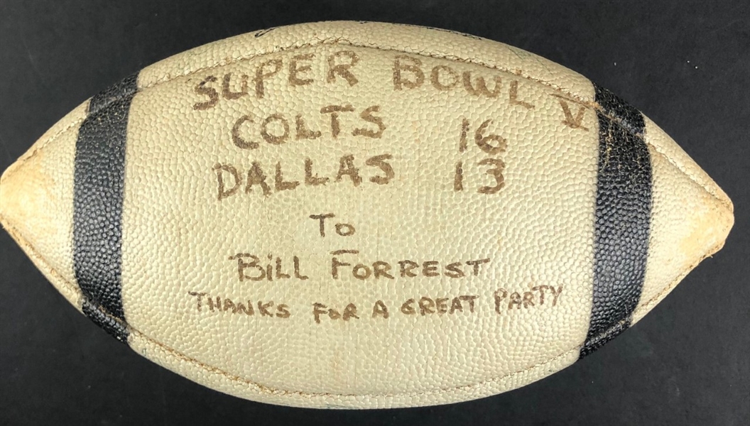 1970 Baltimore Colts Team Signed Football with over 30 signatures! Signatures include: Unitas/Morrall/Curry and More!  (Beckett/BAs Guaranteed)