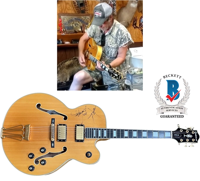 Ted Nugent Personally Owned, Played & Signed Byrdland Epiphone Guitar (BAS Authentication)