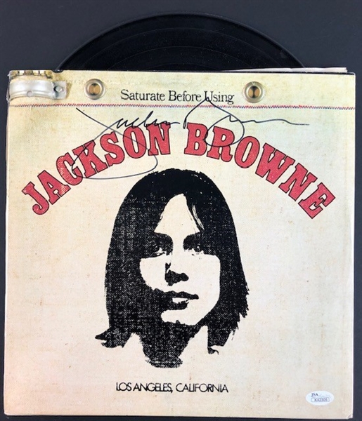 Jackson Browne Signed "Saturate Before Using" Album (JSA)