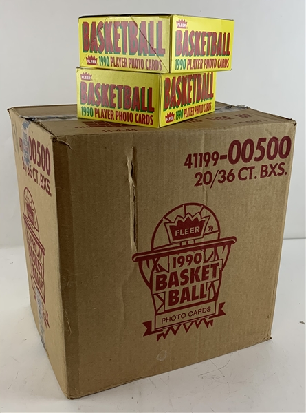 1990 Fleer Basketball Complete Hobby Case - Twenty (20) 36-Ct Boxes!