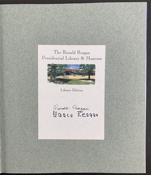 President Ronald Reagan & Nancy Reagan Dual Signed Hardcover Book - "The Great Communicator" (Beckett/BAS Guaranteed)