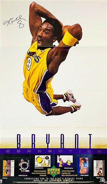 Kobe Bryant IN-PERSON Signed 23x39 Upper Deck Poster! (Beckett/BAS LOA) 