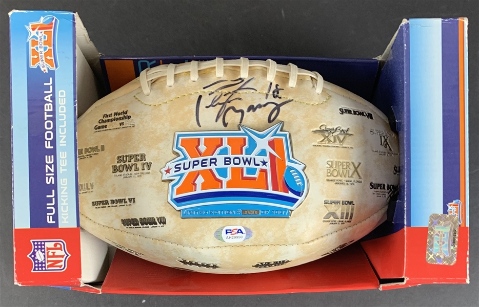 Peyton Manning Signed Super Bowl XLI Commemorative Full Sized Replica Football (PSA/DNA COA)