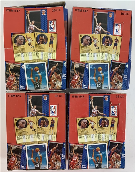 1991-92 Fleer Basketball Lot of Four (4) 36-Ct Wax Boxes