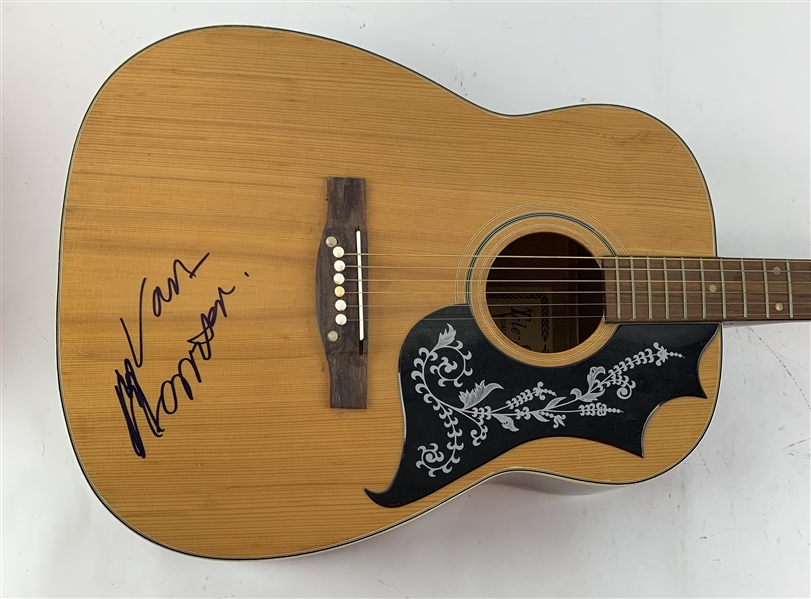 Van Morrison ULTRA RARE Signed Acoustic Guitar (Beckett/BAS Guaranteed)