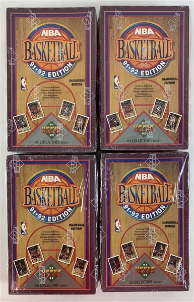 1991-92 Upper Deck Basketball - Lot of Four (4) Unopened, Factory Sealed Boxes!