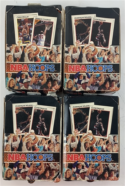 1991-92 Hoops Series 1 Lot of Four (4) Uopened Boxes (36ct/ea)