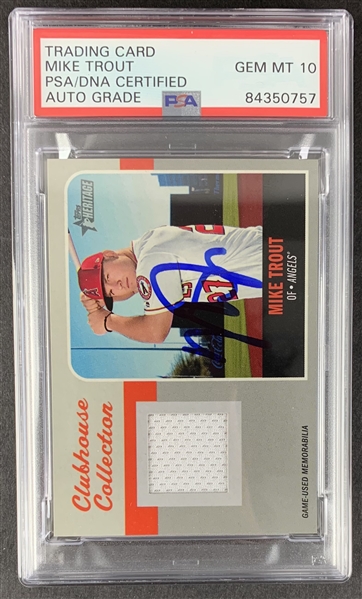 Mike Trout Signed 2019 Topps Heritage Limited Edition /99 RPA Baseball Card - PSA/DNA GEM MINT 10!